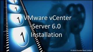 VMware vCenter Server 60 Install [upl. by Sunshine963]