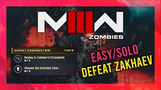 Closing Time Act 3 Tier 6  Final Boss  MW3 Zombies GUIDE  QuickSolo  MWZ Mission Tutorial [upl. by Zia]