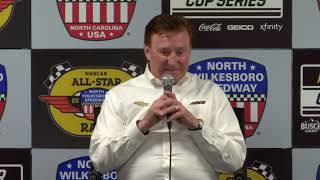 Richard Childress talks to media at North Wilkesboro [upl. by Maribeth726]