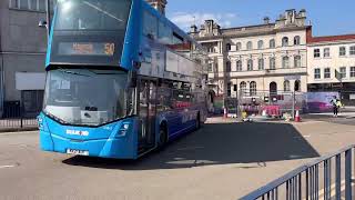 Buses in Birmingham City centre [upl. by Eigroeg]