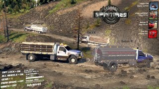 Ford F450 Doble Rodado  Ruta Offroad cargando Diesel Troncos y Gravilla [upl. by Yslek]