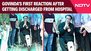 Govinda Accident News  Actor Govindas First Reaction After Getting Discharged From Hospital [upl. by Cara]