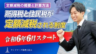 税金が安くなる！定額減税の概要と計算方法を解説 [upl. by Dnomar]