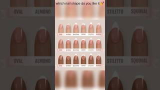 Different types of nail shapenailshape nailguide to nail shapesguide nails [upl. by Seuqram]