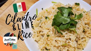 Cilantro Lime Rice  How to make Cilantro Lime Rice  Homemade  Just8ate [upl. by Pressey692]