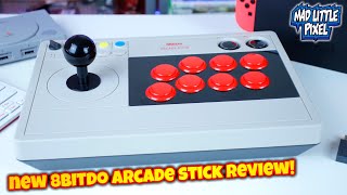 The NEW 8Bitdo Arcade Stick Review Perfect For The Nintendo Switch Raspberry Pi amp More [upl. by Kurt]