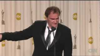 Raw Video Quentin Tarantino on quotDjangoquot Oscar win [upl. by Guenevere]