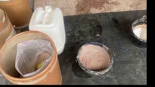 How to Mix  La Terre Clay Skimming Plaster  La Terre Finn [upl. by Aneelahs]