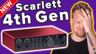 DID THEY GET THIS WRONG Focusrite Scarlett 2i2 4th Generation [upl. by Kienan385]