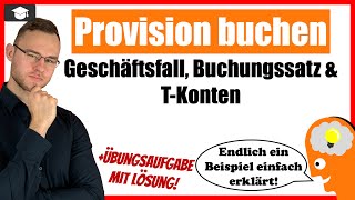 Handelsvertreter Provision buchen mit Beispiel erklärt BwR [upl. by Marsha]