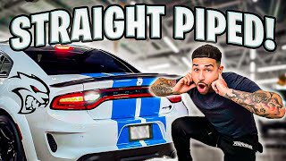 Straight Piping My New Hellcat Redeye  Braap Vlogs [upl. by Remde]