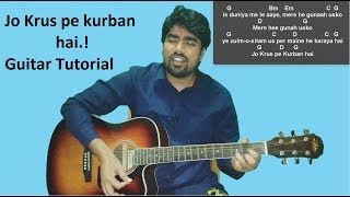 Jo Krus Pe Kurban hai ll Hindi Worship song ll Guitar Tutorial [upl. by Attey]