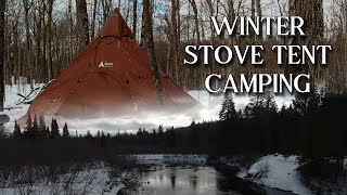 Movie Night in Algonquin Park  3 Day Winter Camping Trip [upl. by Babara]