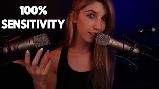 100 SENSITIVITY UNINTELLIGIBLE WHISPERS NOT INAUDIBLE ASMR [upl. by Jo-Ann917]