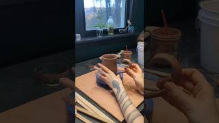 Happy work in progress Wednesday Heres a snowy trees mug being made [upl. by Patricio]