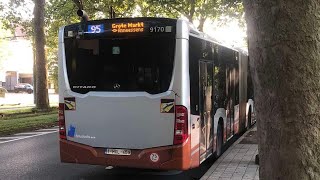 95 Les Trois Tilleuls Vers Wiener 🚌🚍 Mercedes Benz Citaro C2  9170 [upl. by Atsirt254]