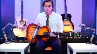 Epiphone Masterbilt Century Olympic Guitar Product Demo [upl. by Ahsenrac]