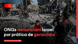 ONGs denunciam Israel por prática de genocídio [upl. by Idur]