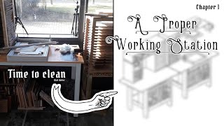 Clean your workshop  I build a new working station [upl. by Schrader190]