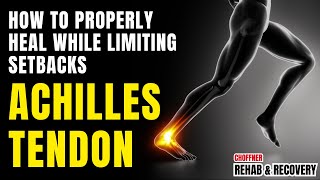 TENDON TREATMENT How to Properly Heal while Limiting Setbacks  Achilles Tendinopathy as an Example [upl. by Novello]