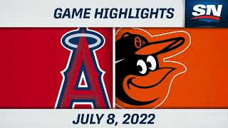 MLB Highlights  Angels vs Orioles  July 8 2022 [upl. by Shear]