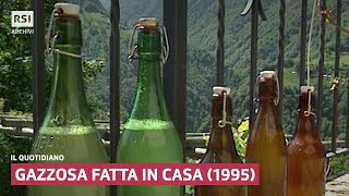 Gazzosa fatta in casa 1995  Il Quotidiano  RSI ARCHIVI [upl. by Sucirdor289]