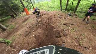 Poland UCI Downhill World Cup Bielsko Biala  Dougieg track preview with Luca Thurlow [upl. by Gnes]