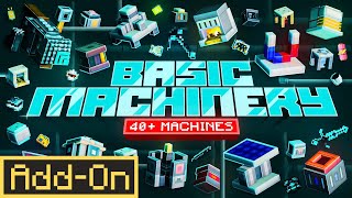 Basic Machinery  Minecraft Marketplace AddOn  Official Trailer [upl. by Petes]