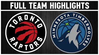 Toronto Raptors vs Minnesota Timberwolves  Nov 21 2024 [upl. by Asyle]