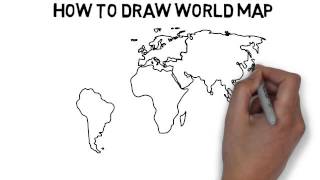 How To Draw World Map [upl. by Pacien]