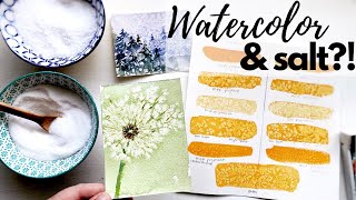 Watercolor and salt a howto guide to creating perfect textures with salt [upl. by Arbed]