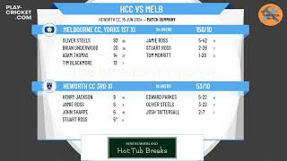 Heworth CC 3rd XI v Melbourne CC Yorks 1st XI [upl. by Colbye]