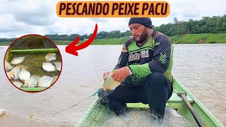 PESCARIA NA AMAZÔNIA  PESCANDO PEIXE PACU [upl. by Sumedocin768]