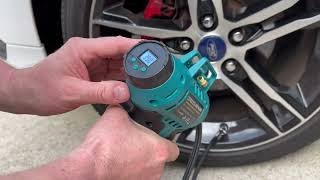 Review of Cordless Tire Inflator for Makita 18V Battery founditonamazon fixitnow makita [upl. by Kenaz]