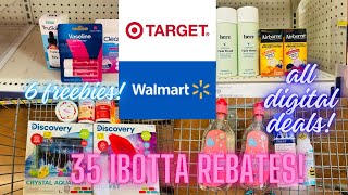 Midweek Walmart and Target haul 6 freebies All digital deals 35 IBOTTA rebates [upl. by Cuthbert301]