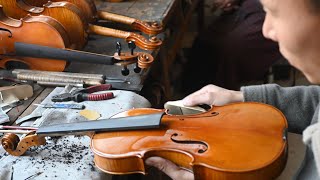 Violin fingerboard repair [upl. by Leonora]