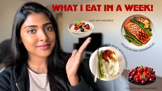 What I Eat In A Week  healthy amp quick meals🍓🥑🌮 [upl. by Ahtanaram947]