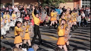 Kyoto Tachibana SHS Band at Rose Parade 2018 [upl. by Lubba]