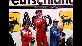 Formel 1 Nürburgring 1985 TVZusammenschnitt ORF Heinz Prüller  ZDF Karl Senne Michele Alboreto [upl. by Pius]