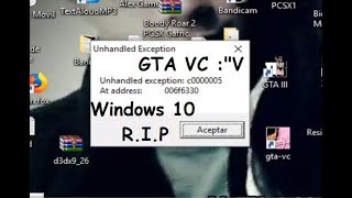 Solucion al Error de GTA VC En Windows 10 No Funciona Solucion Oficial 20212022 [upl. by Montagna]