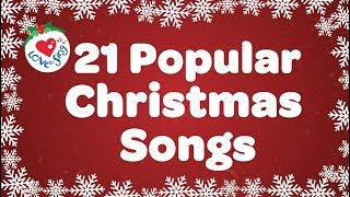 Top 21 Popular Christmas Songs and Carols Playlist 🎅🎄 [upl. by Natsrik212]