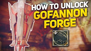 How to Unlock the Gofannon Forge amp New Sniper Rifle Quest Destiny 2 Black Armory [upl. by Efi432]