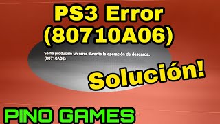 PS3 error al instalar H e n 80710A06 Solución playstation 3 [upl. by Emsoc]