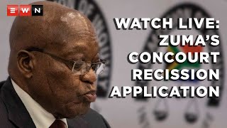 WATCH LIVE Concourt hears Zumas rescission application [upl. by Aieka]