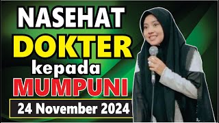 PESAN NASEHAT DOKTER UNTUK MUMPUNIPENGAJIAN MUMPUNI HANDAYAYEKTI MINGGU SORE24 NOVEMBER 2024 [upl. by Fairfax503]