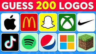 Guess the Logo in 3 Seconds  200 Famous Logos ✅ Logo Quiz 2024 [upl. by Roxie498]