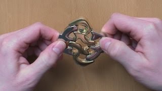 E15  SOLUTION  Square by Hanayama Cast Puzzles [upl. by Ardnasxela]