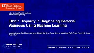 Technical Talk Disparity in Prediction of Bacterial Vaginosis Using ML [upl. by Wernick]