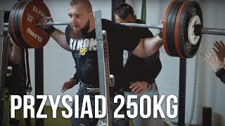 MATEUSZ PAWLIKOWSKI  PRZYSIAD 250KG [upl. by Churchill]