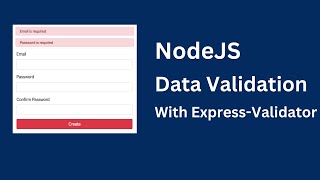 How to Handle Data Validation in NodeJS using ExpressValidator [upl. by Worlock]